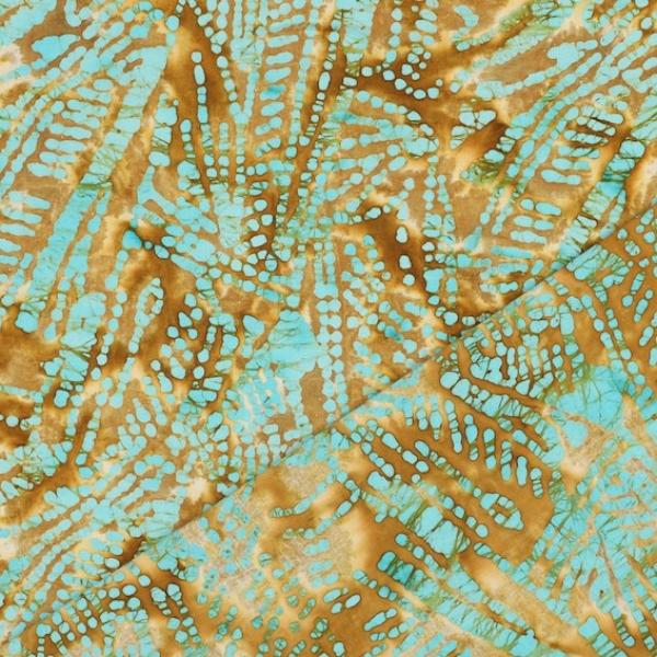 Batik Baumwolle Gold